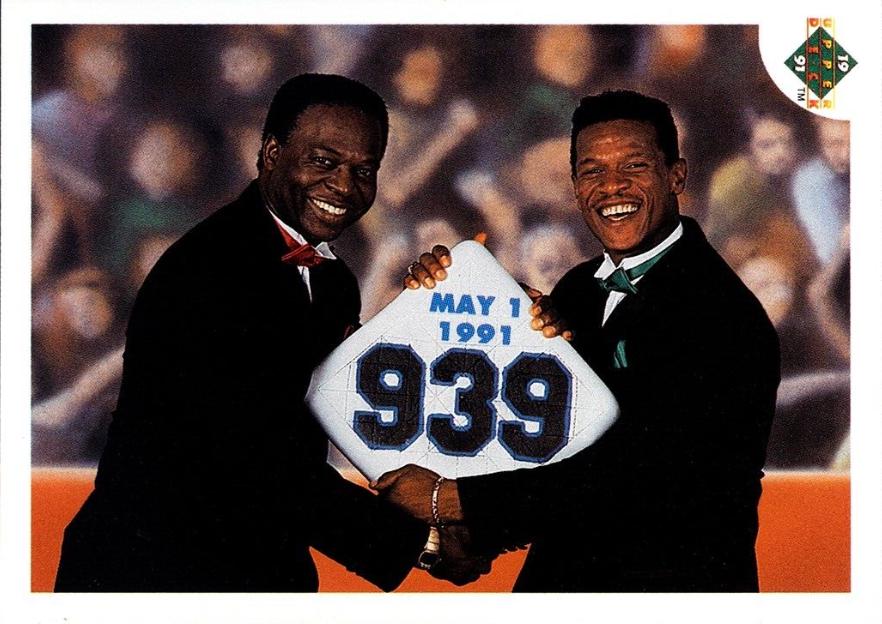 Lou Brock, Ricky Henderson [Date on Front] #636