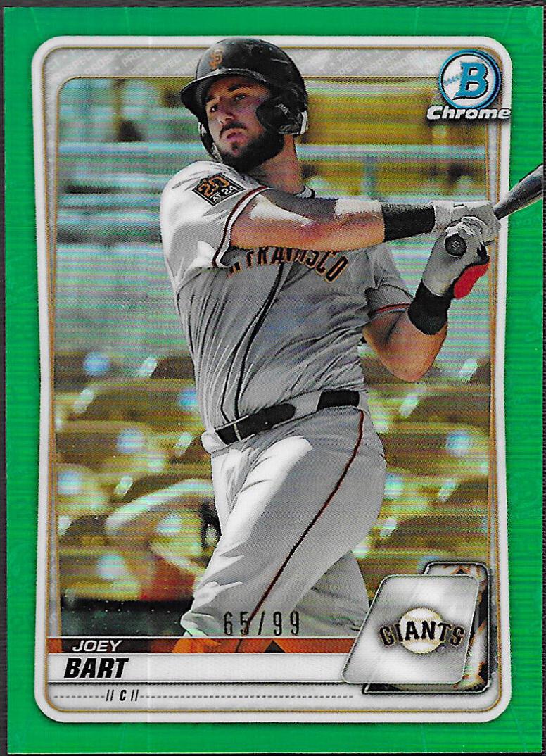 Joey Bart [Green Shimmer Refractor] #BCP-112