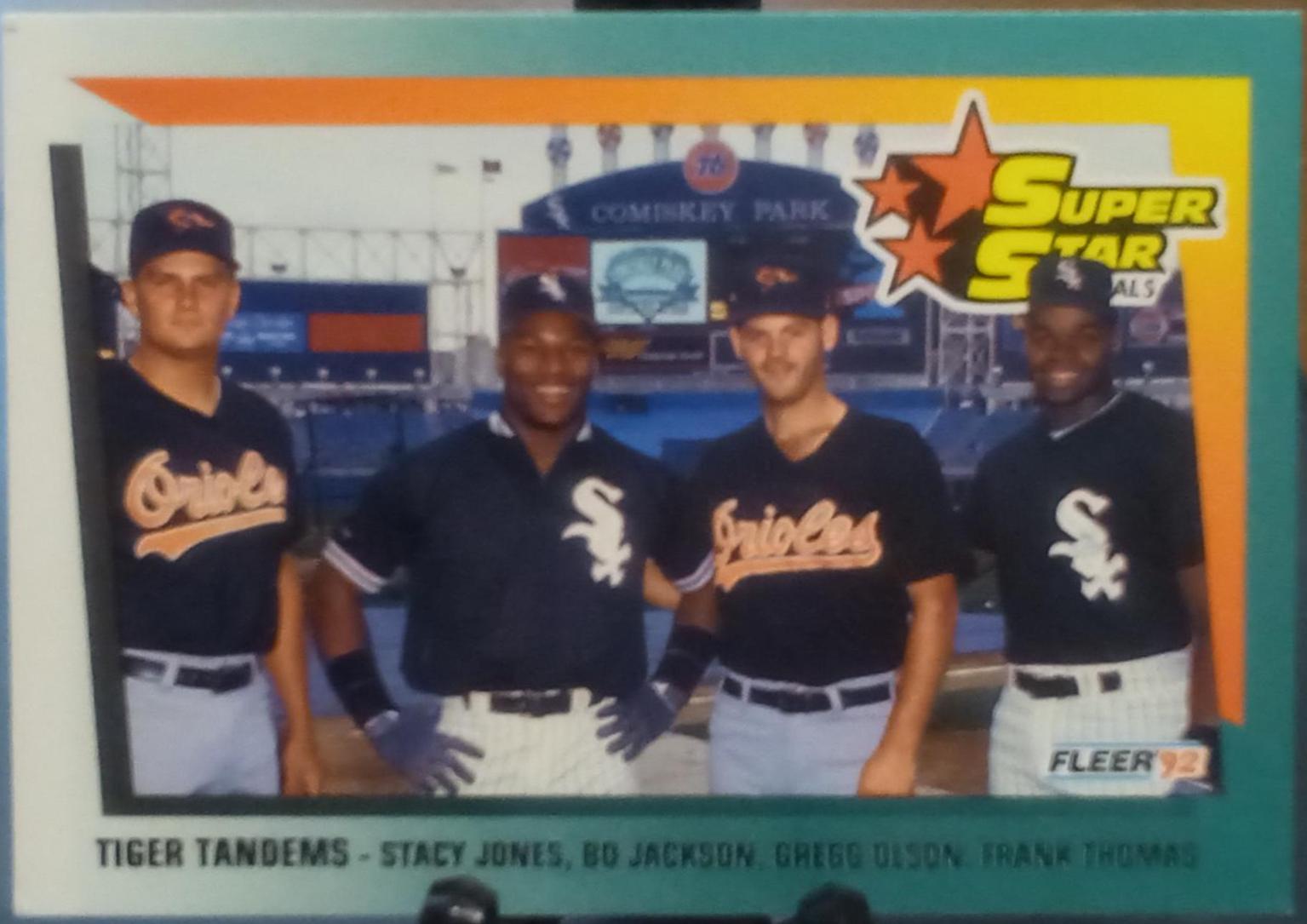 Tiger Tandems: Stacy Jones / Bo Jackson / Gregg Olson / Frank Thomas #701