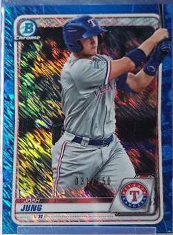 Josh Jung [Blue Shimmer Refractor] #BCP-113