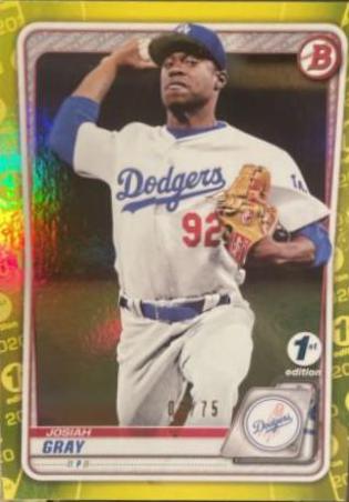 Josiah Gray [Yellow Refractor] #BCP-48