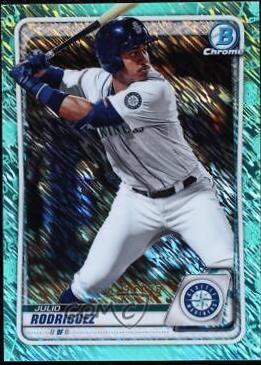 Julio Rodriguez [Aqua Shimmer Refractor] #BCP-19