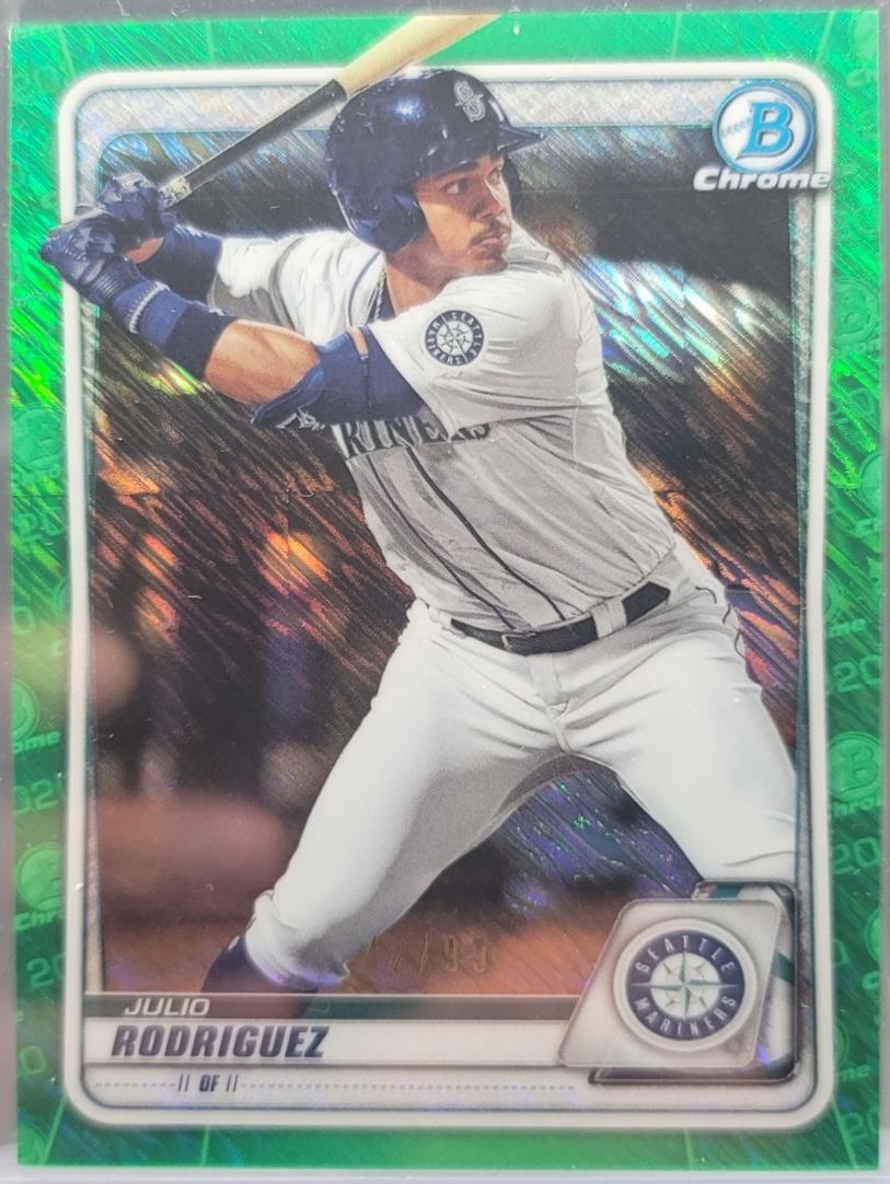 Julio Rodriguez [Green Shimmer Refractor] #BCP-19