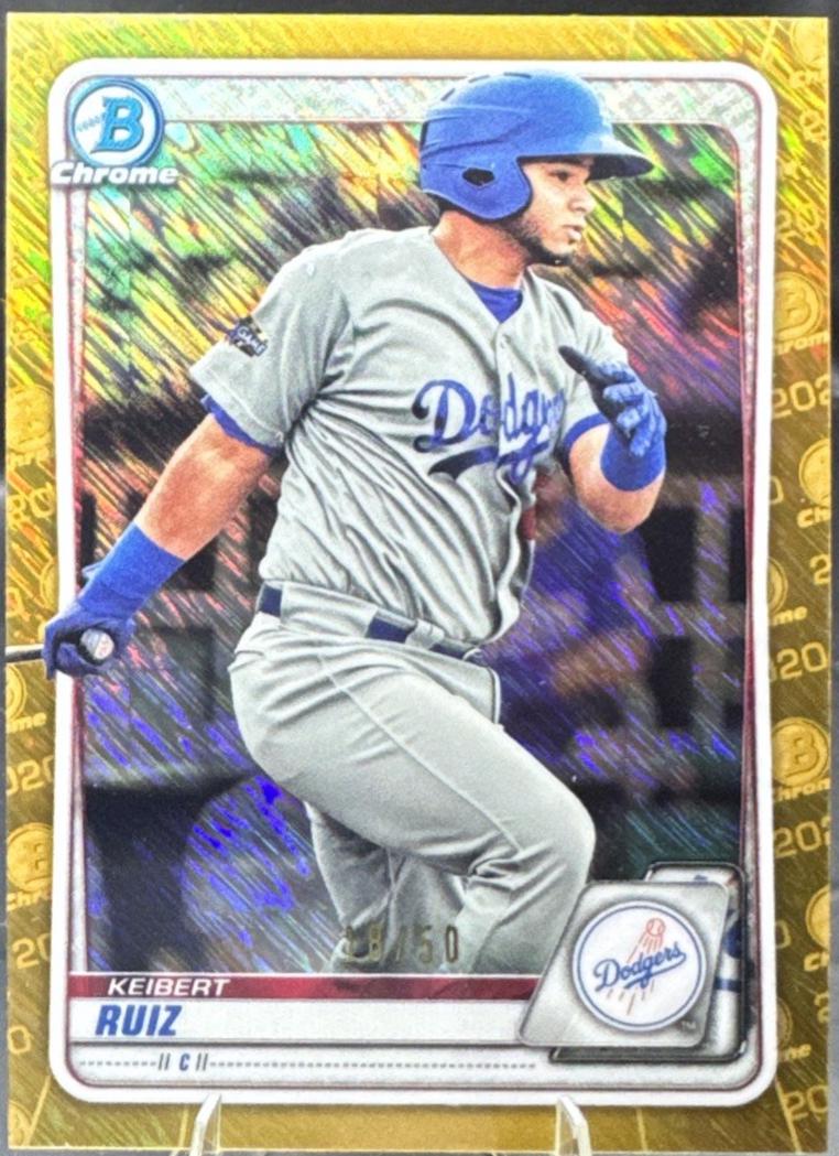 Keibert Ruiz [Gold Shimmer Refractor] #BCP-143
