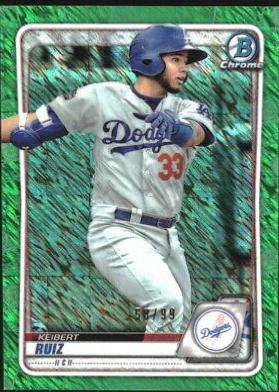 Keibert Ruiz [Green Shimmer Refractor] #BCP-143