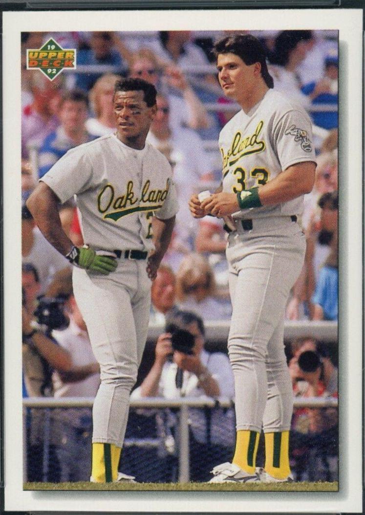Diamond Skills Checklist: Rickey Henderson / Jose Canseco [Gold Hologram] #640