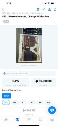 Warren Newson [Gold Hologram] #621