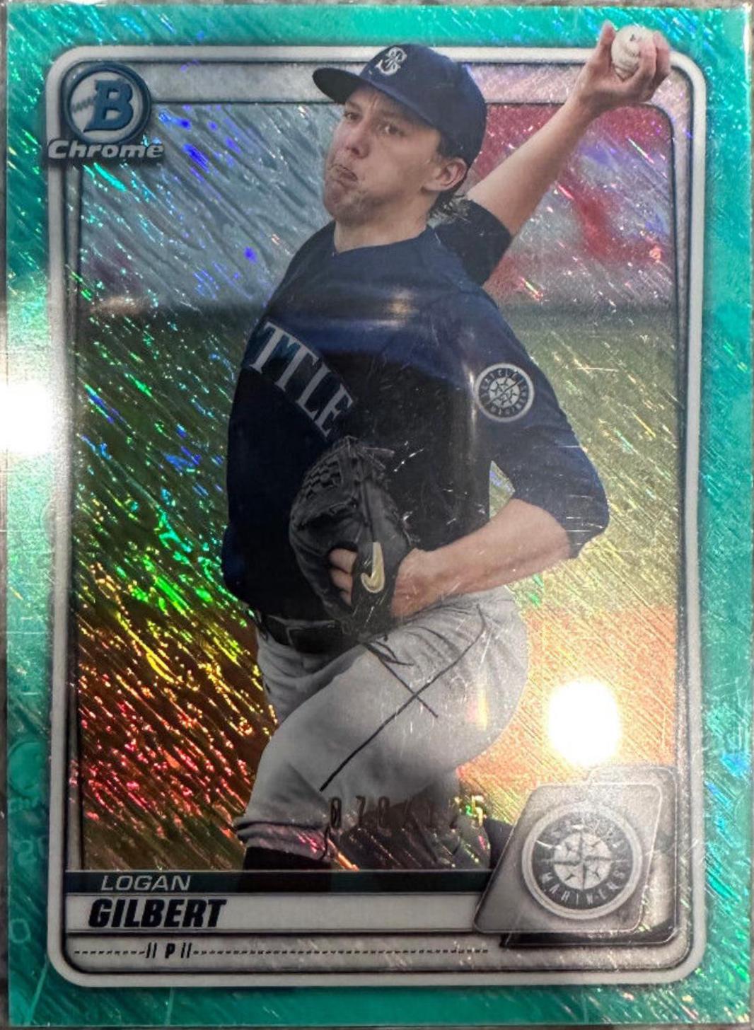 Logan Gilbert [Aqua Shimmer Refractor] #BCP-58