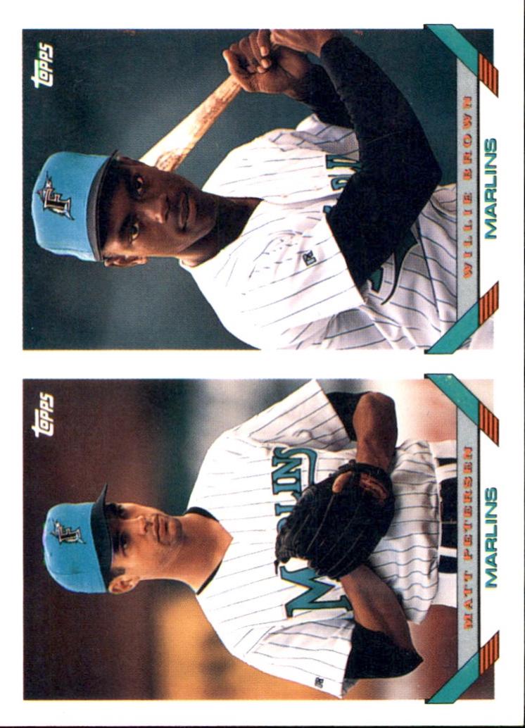 Matt Petersen / Willie Brown [Marlins Inaugural] #497