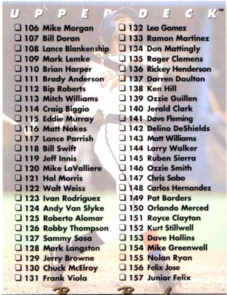 Checklist 106-210 [Gold Hologram] #210