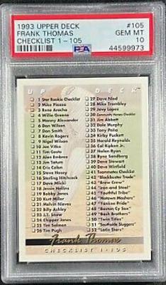 Frank Thomas [Checklist 1 105] #105