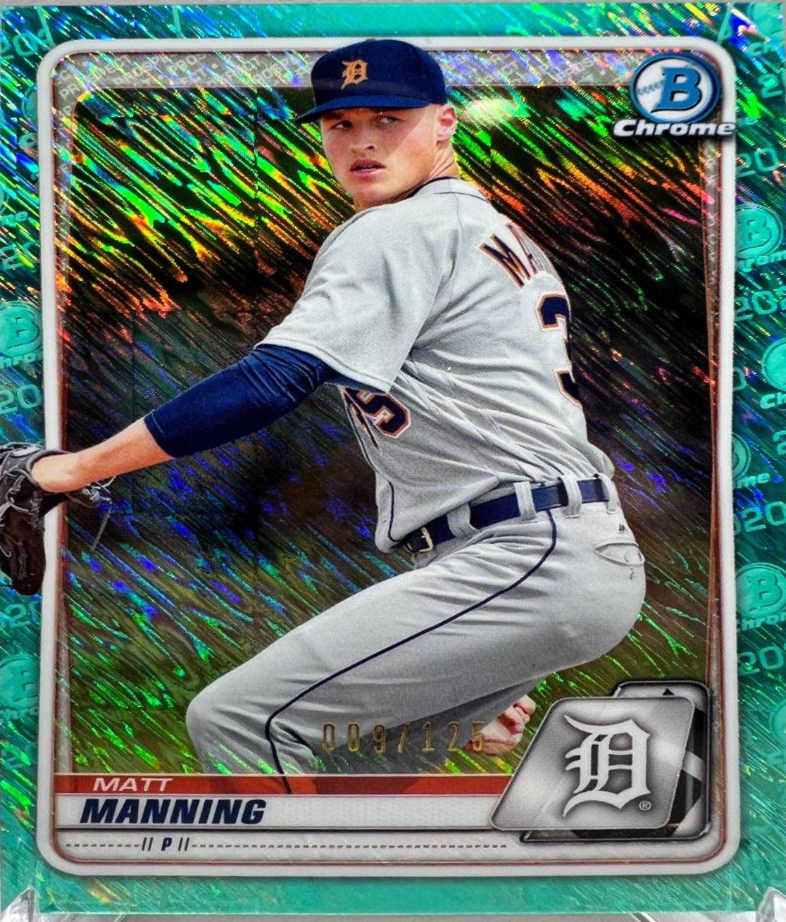 Matt Manning [Aqua Shimmer Refractor] #BCP-99