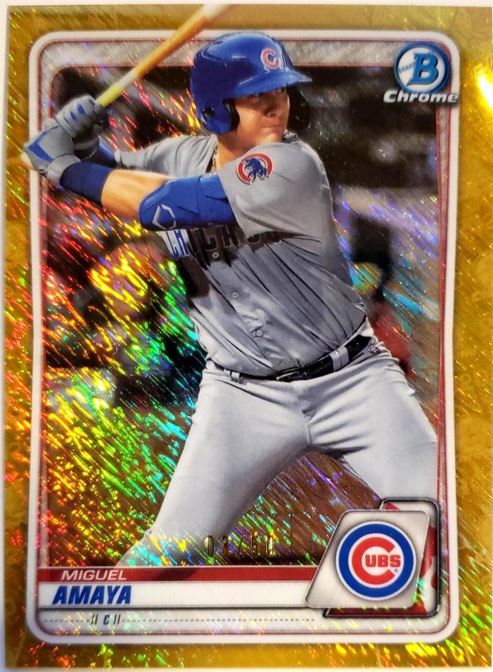 Miguel Amaya [Gold Shimmer Refractor] #BCP-136