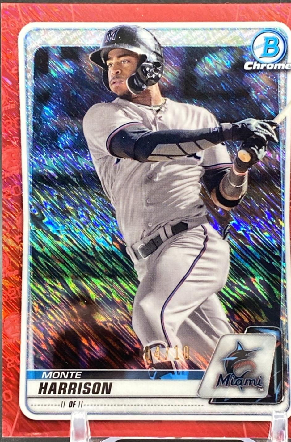 Monte Harrison [Red Shimmer Refractor] #BCP-156
