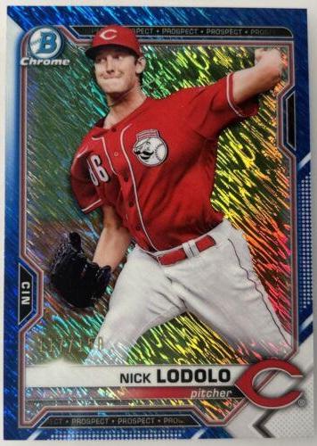 Nick Lodolo [Blue Shimmer Refractor] #BCP-39