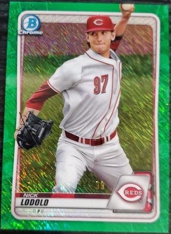 Nick Lodolo [Green Shimmer Refractor] #BCP-39