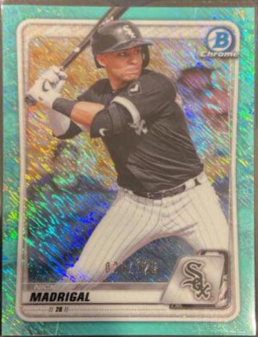 Nick Madrigal [Aqua Shimmer Refractor] #BCP-101
