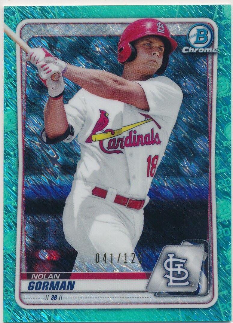 Nolan Gorman [Aqua Shimmer Refractor] #BCP-66