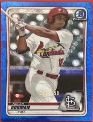 Nolan Gorman [Blue Shimmer Refractor] #BCP-66