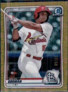 Nolan Gorman [Gold Shimmer Refractor] #BCP-66
