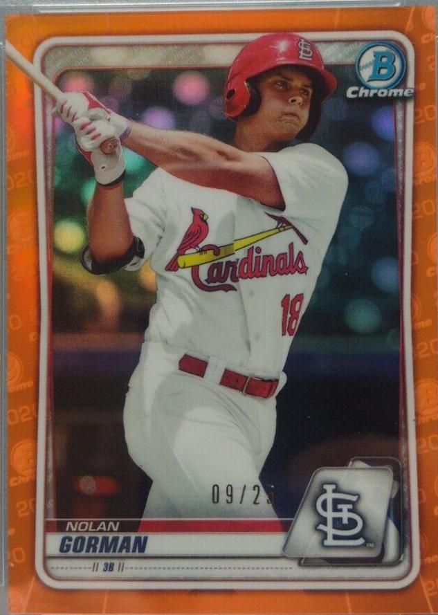 Nolan Gorman [Orange Shimmer Refractor] #BCP-66
