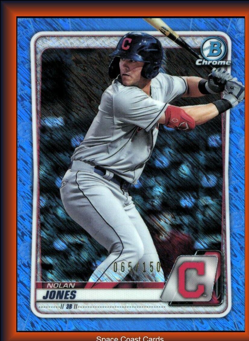 Nolan Jones [Blue Shimmer Refractor] #BCP-95