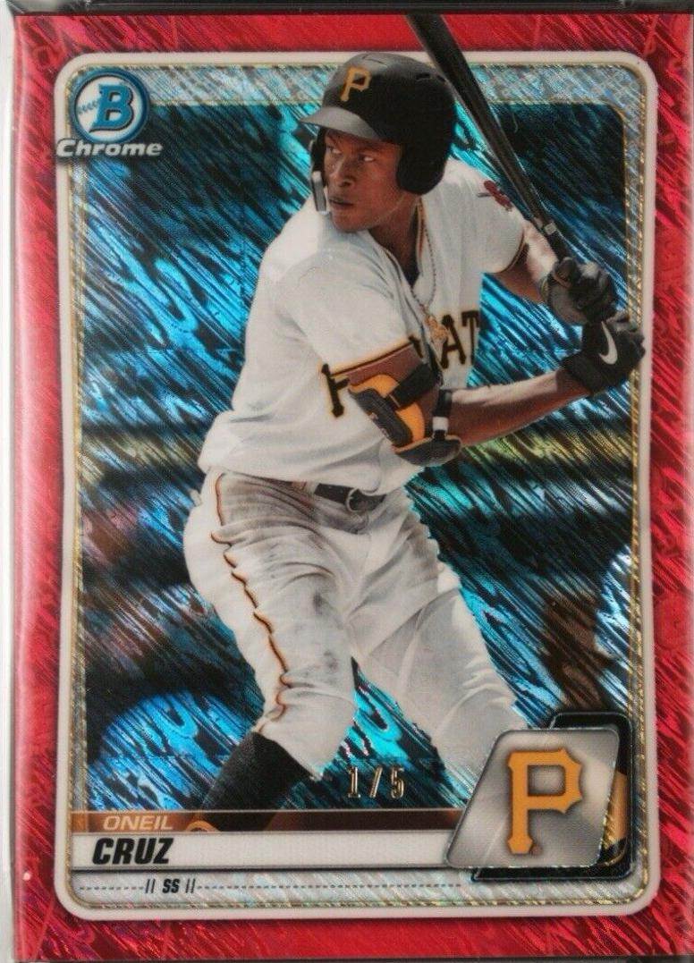 Oneil Cruz [Red Shimmer Refractor] #BCP-111