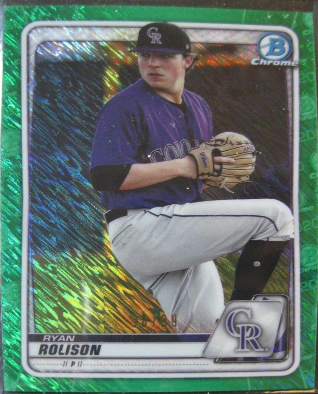 Ryan Rolison [Green Shimmer Refractor] #BCP-137