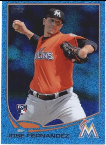 Jose Fernandez [Orange Jersey Silver Slate Blue Sparkle] #589