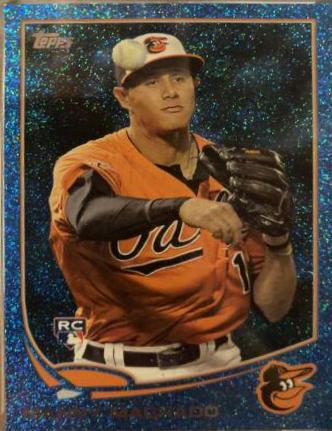 Manny Machado [Fielding Silver Slate Blue Sparkle] #270