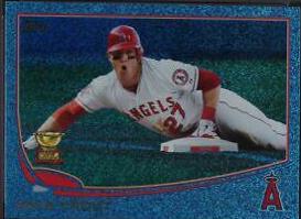 Mike Trout [Sliding Silver Slate Blue Sparkle] #27