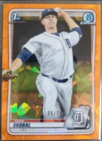 Tarik Skubal [Orange Shimmer Refractor] #BCP-108