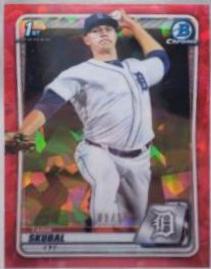 Tarik Skubal [Red Shimmer Refractor] #BCP-108