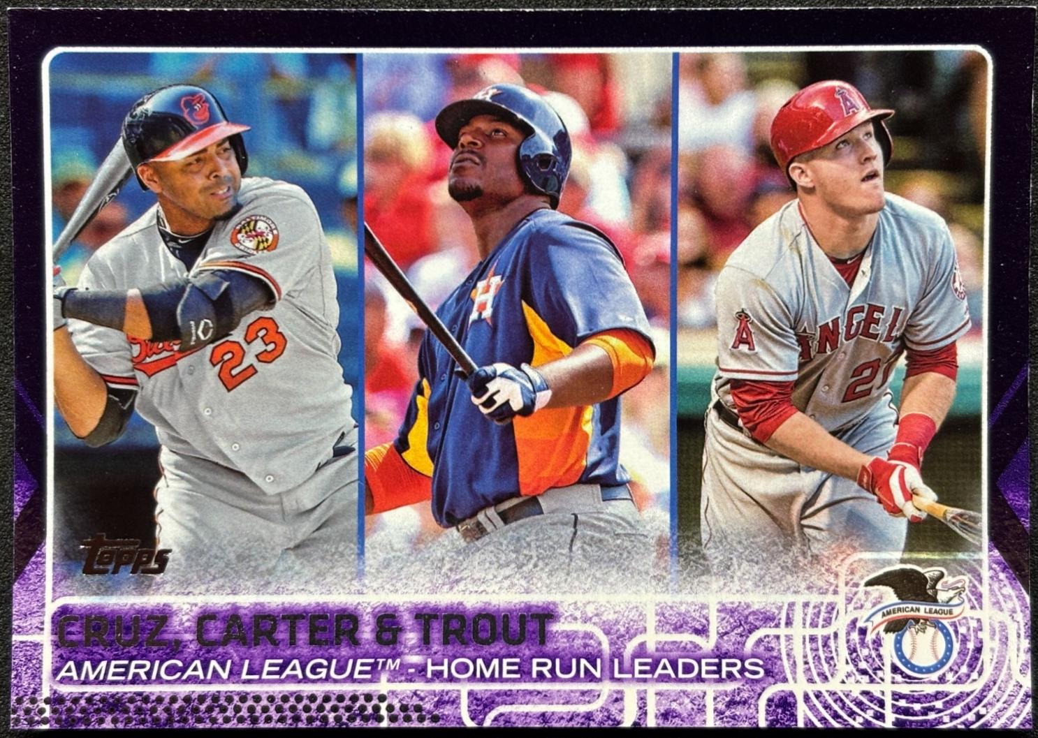 Carter, Trout, Cruz [Purple] #285