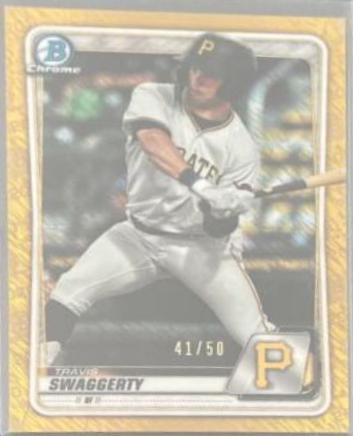 Travis Swaggerty [Gold Shimmer Refractor] #BCP-146