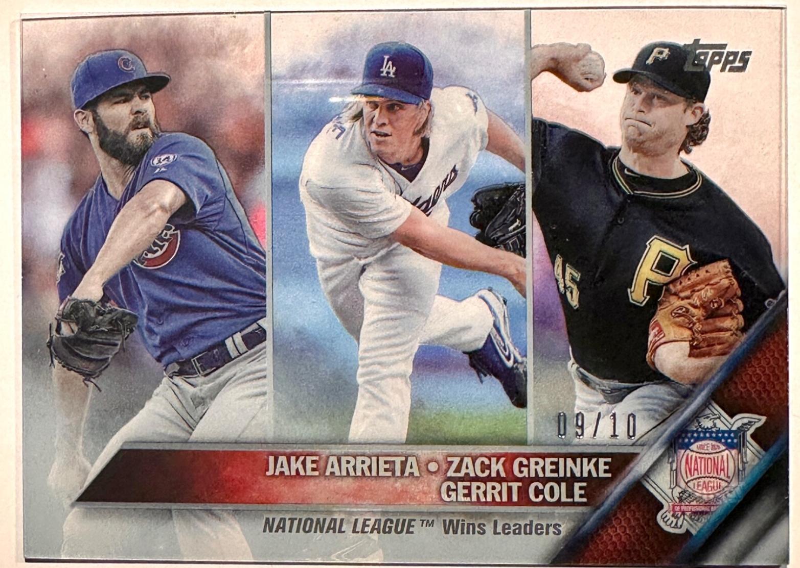 2015 National League Wins Leaders: Jake Arrieta / Zack Greinke / Gerrit Cole [Clear] #220