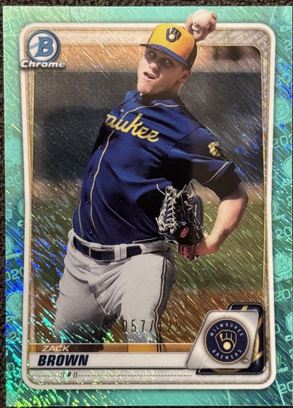 Zack Brown [Aqua Shimmer Refractor] #BCP-34