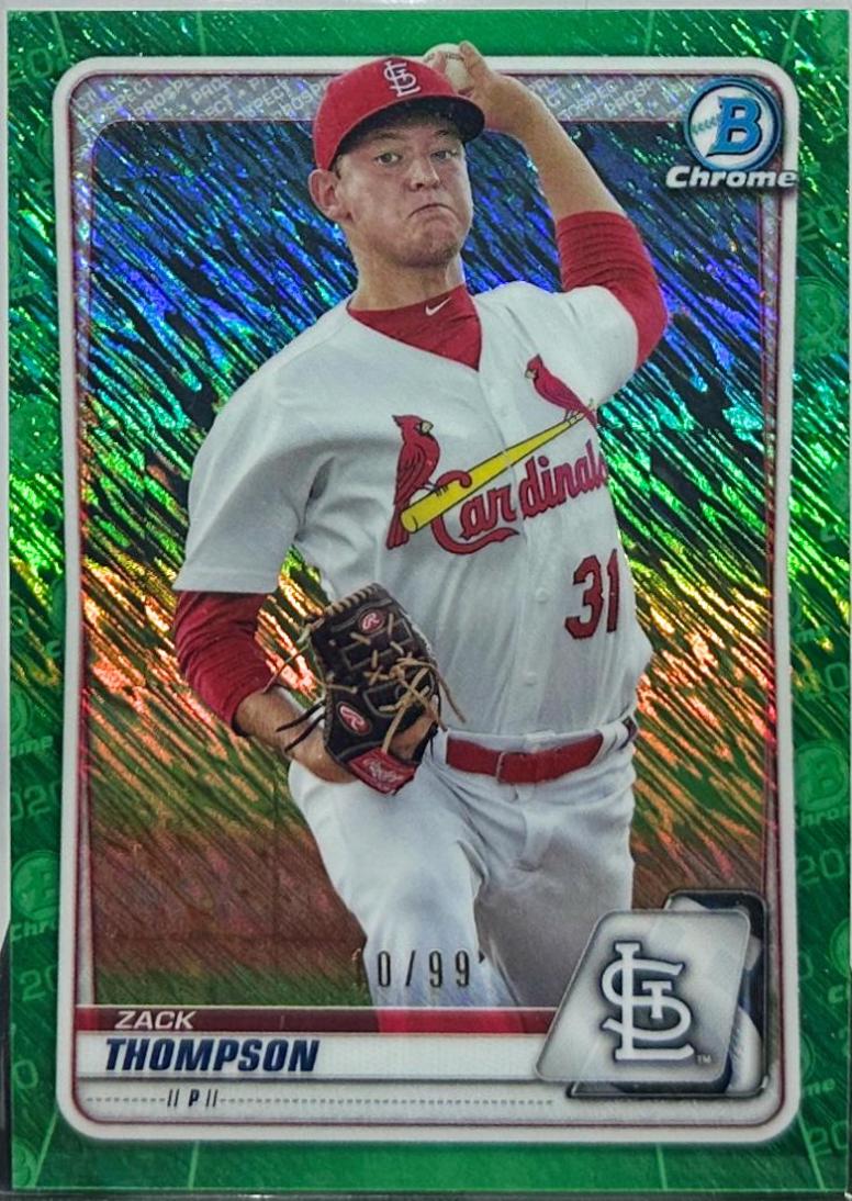 Zack Thompson [Green Shimmer Refractor] #BCP-6