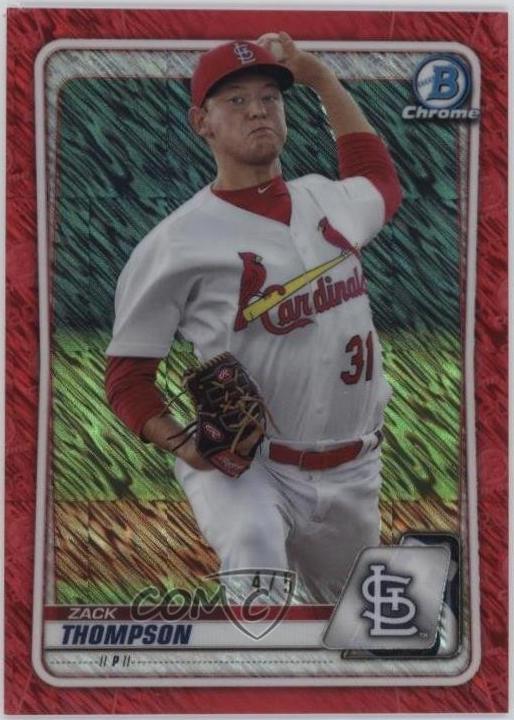 Zack Thompson [Red Shimmer Refractor] #BCP-6