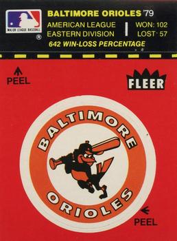 Fleer Baseball Stickers