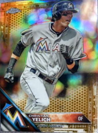 Christian Yelich [Gold Refractor] #187