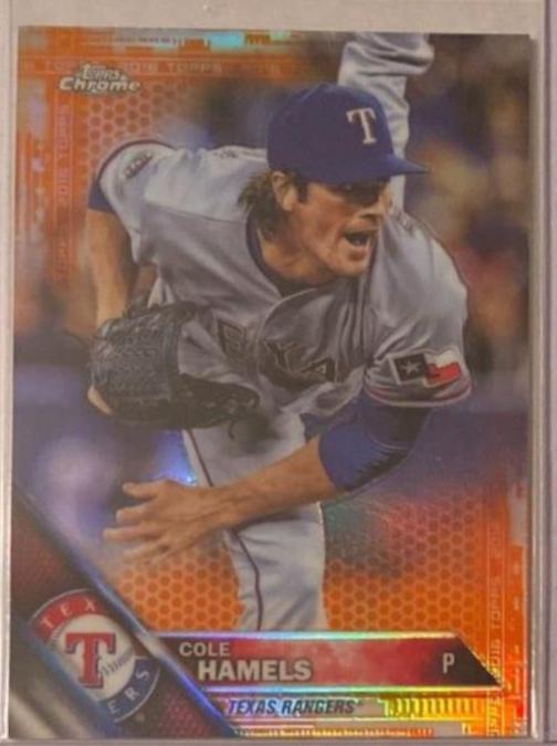 Cole Hamels [Orange Refractor] #142