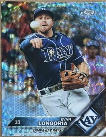 Evan Longoria [Blue Wave Refractor] #84