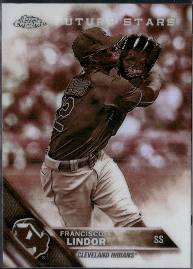 Francisco Lindor [Sepia Refractor] #3