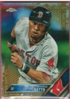Mookie Betts [Gold Refractor] #161