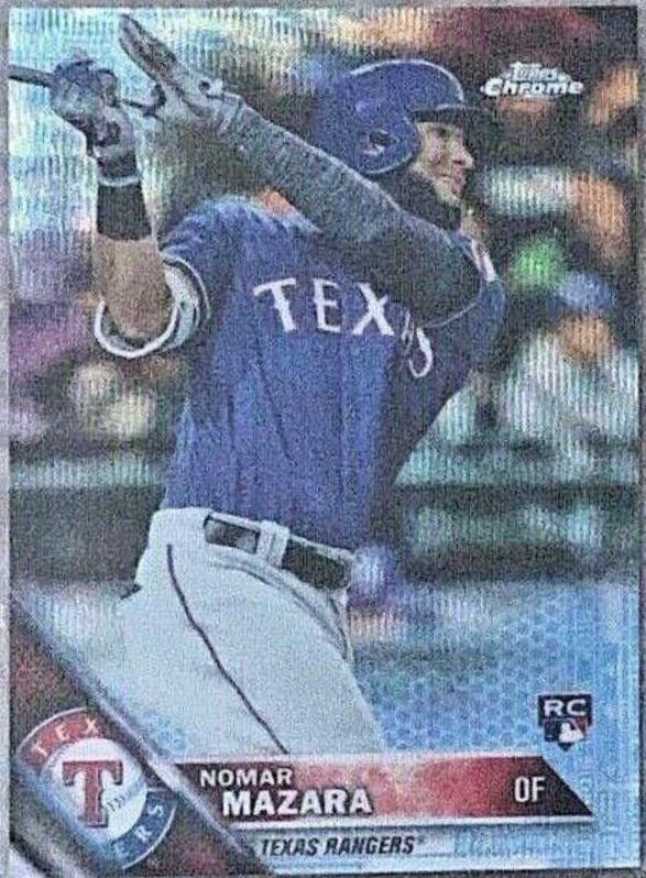 Nomar Mazara [Blue Wave Refractor] #164