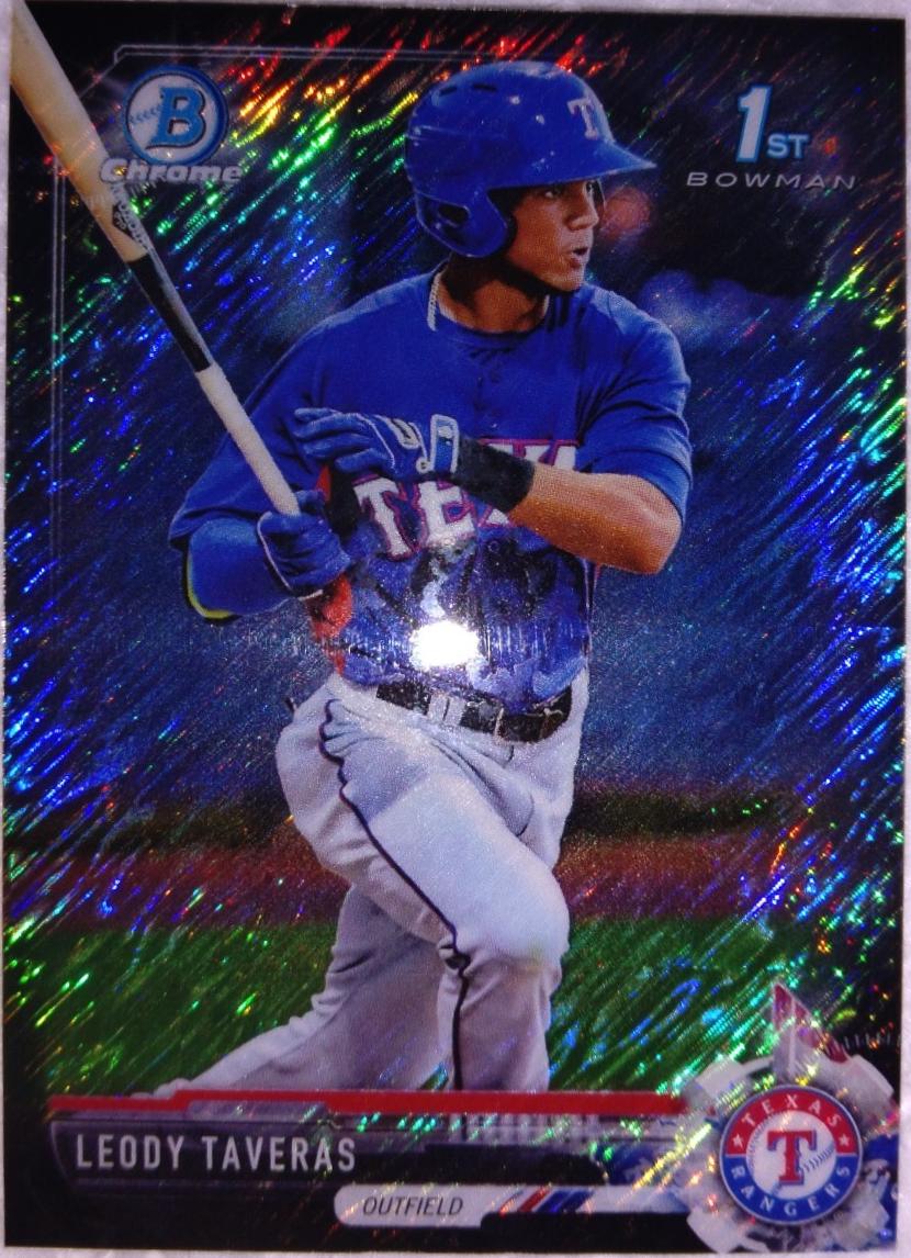 Leody Taveras [Black Shimmer Refractor] #BCP-158