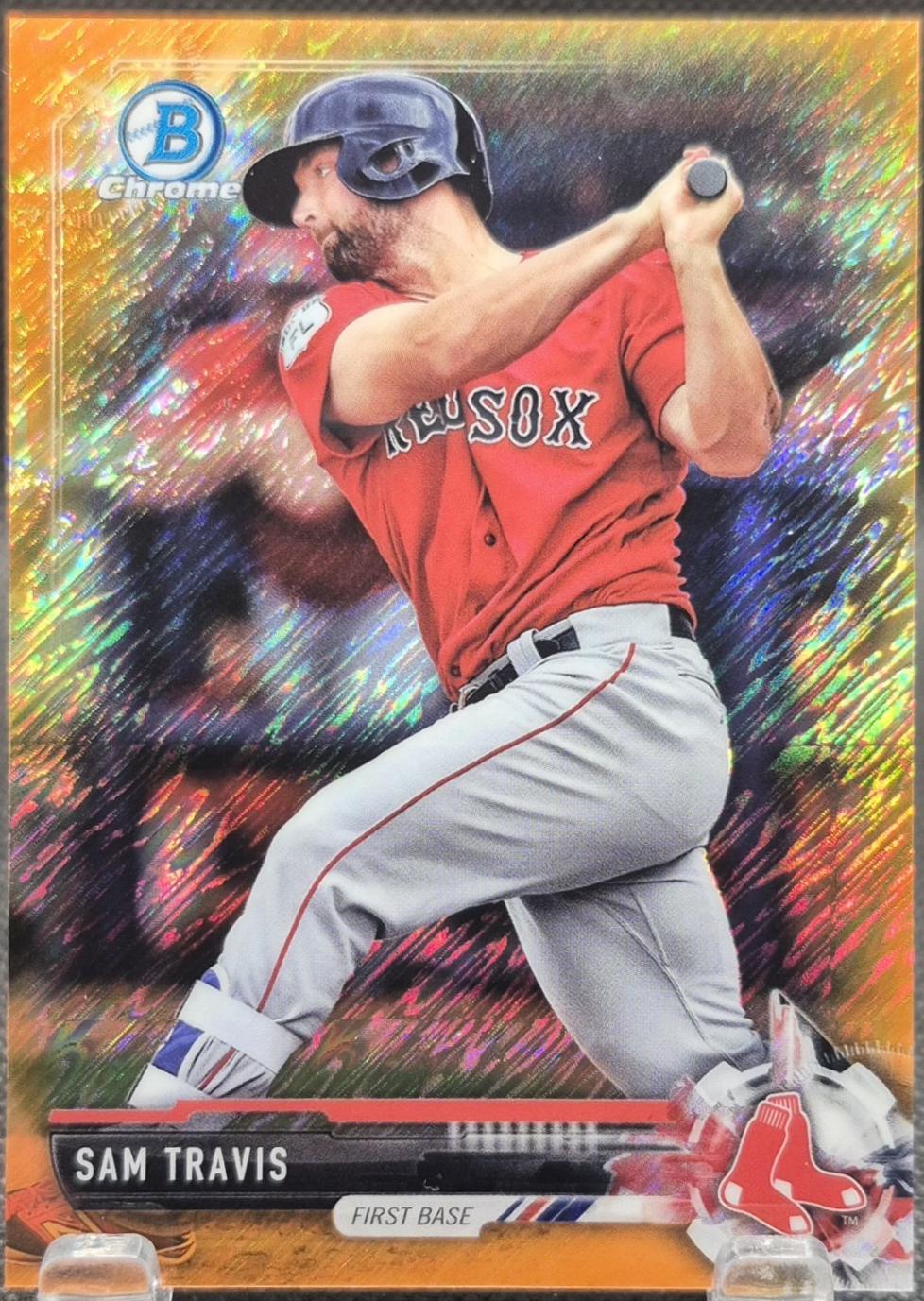 Sam Travis [Orange Shimmer Refractor] #BCP-170