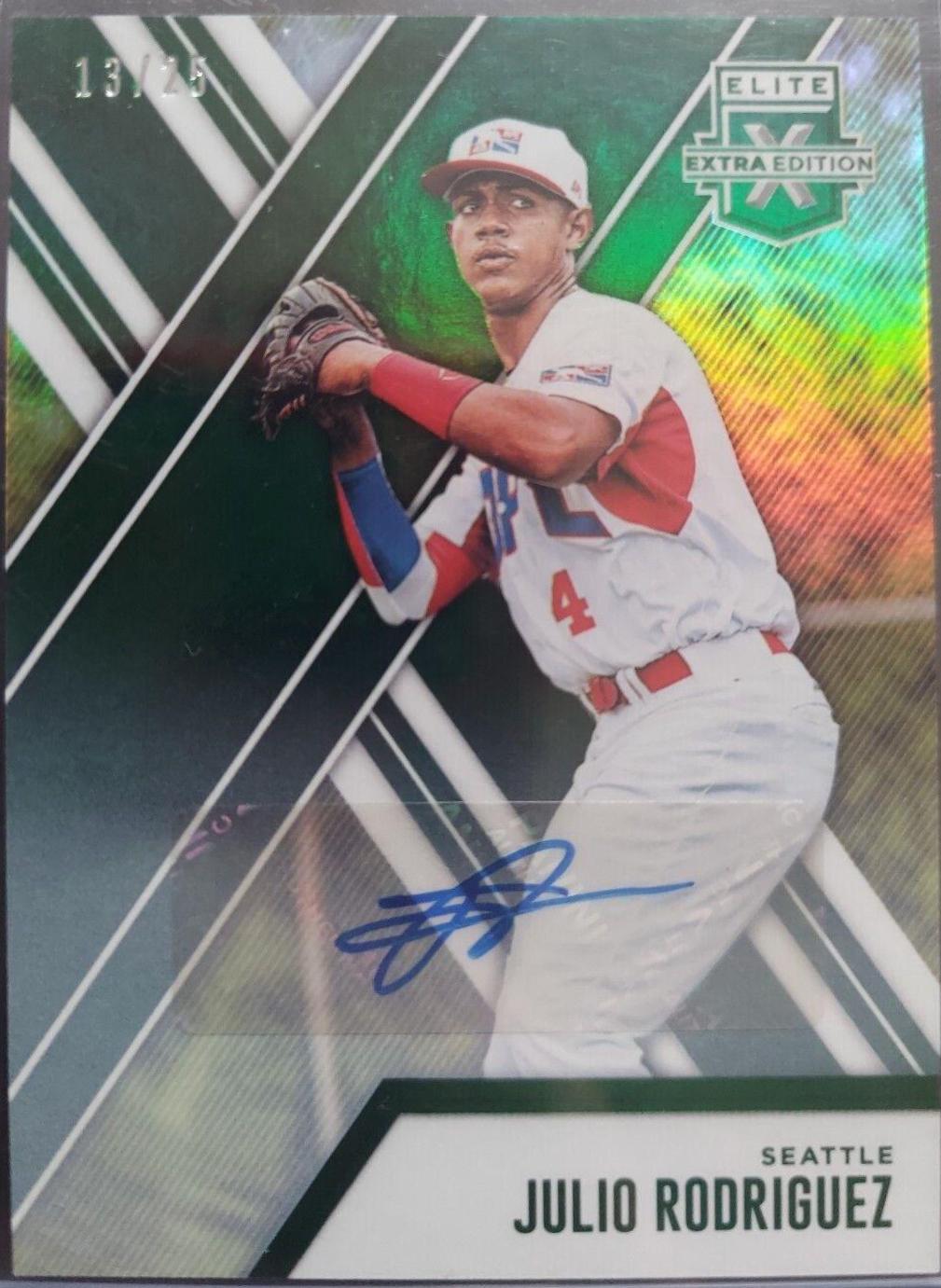 Julio Rodriguez [Autograph Emerald] #136