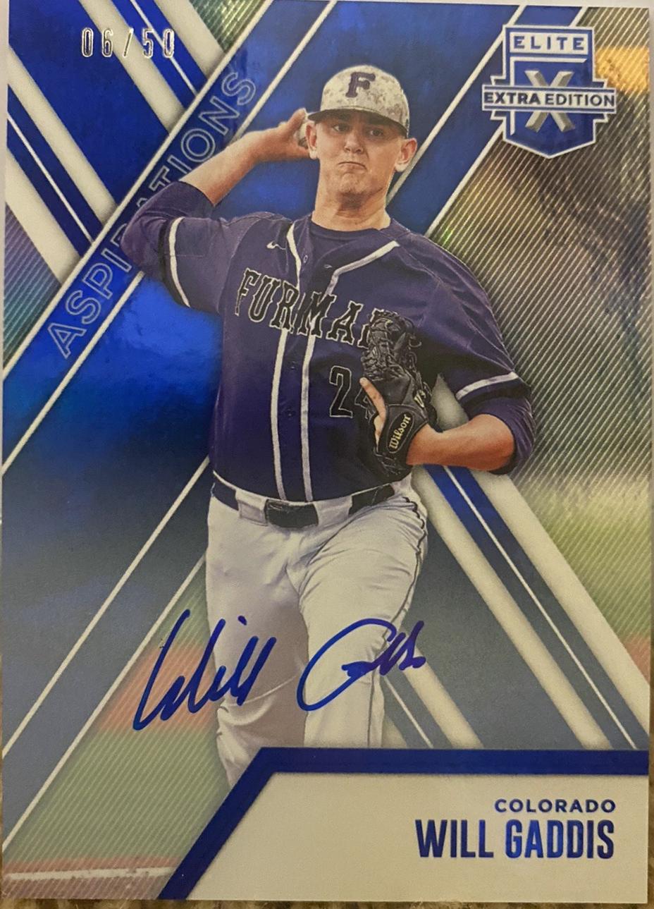 Will Gaddis [Autograph Aspirations Blue] #86